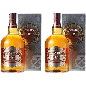 Chivas Blended Whiskey, Regal 12 Y - 1 L (Confezione da 2)