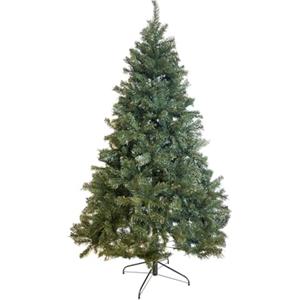 GIODICART Comet Albero di Natale Realistico, Artificiale in PVC, Base in Metallo, Apertura ad Ombrello (Altezza 240 cm)