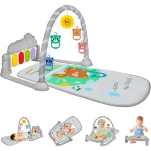 AOMIG Palestre per Bambini Tappetini, Tappetino da Gioco per Palestra per Bambini Palestrina Baby Piano, Palestre Tappetini Attività per Neonati 0-36 Mesi