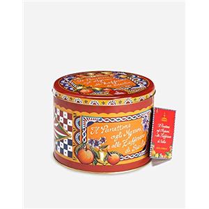 Fiasconaro Panettone Agrumi e Zafferano di Sicilia, Confezione Dolce e Gabbana, 500 G, Fiasconaro - 500 gr