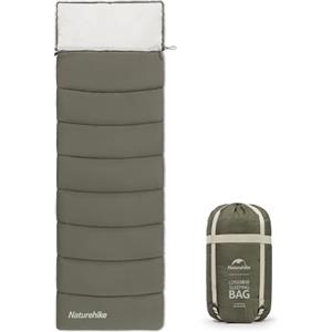 Naturehike Sacco a pelo splicabile, leggero, piccolo sacco a pelo per adulti, per escursioni, campeggio, viaggi e ufficio, (LD150-black)