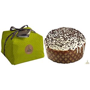 Fiasconaro Panettone Pera e Cioccolato, senza Uvetta e Canditi, con Pera Candita e Gocce di Cioccolato, Ricoperto di Cioccolato Bianco e Croccantini di Cioccolato - 1000 gr