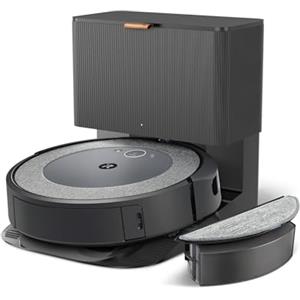 iRobot Roomba Combo i5+, Robot Aspirapolvere Lavapavimenti, Base Autosvuotante, Mappatura Intelligente, Wi-Fi, Rilevamento Ostacoli, 2 Spazzole Multi-Superficie, App e Assistente Vocale