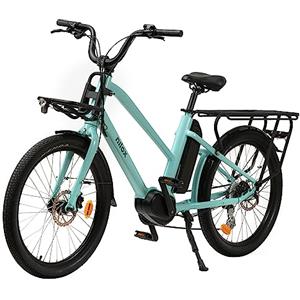 Nilox C2, Ebike Cargo Mid, Bici Elettrica Fino a 15 kg Anteriori e 50 kg Posteriori, Autonomia fino a 60 km, Motore BAFANG M400 250W, Batteria 13 Ah 468 Wh, Freni idraulici e cambio SHIMANO 7 velocità