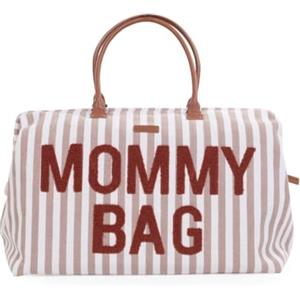 CHILDHOME, Mommy Bag, Borsa per la Mamma, Cambio il Pannolino, Maternità, Borsa da Viaggio, Grande capacità, Fasciatoio, Tracolla regolabile, Compartimenti, Multifunzione,Passaggio Valigia,Righe Terra