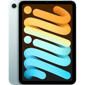 Apple iPad mini (A17 Pro): display Liquid Retina da 8,3, 128GB, Wi Fi 6E, fotocamera frontale e posteriore da 12MP, Touch ID, autonomia di un giorno intero — Azzurro