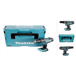 Makita DHP 482 ZJ - Trapano avvitatore a percussione a batteria, 18 V, 62 Nm, senza batteria/caricatore DHP482ZJ