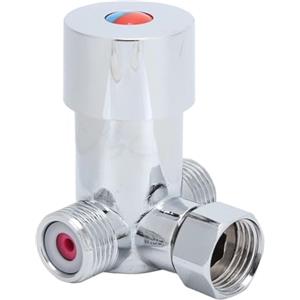 Ouitble Valvola miscelatrice termostatica G1/2 Valvola miscelatrice acqua calda fredda Miscelatore termostatico Controllo della temperatura per rubinetto automatico
