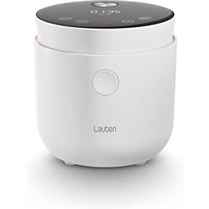 Lauben LOW Sugar Rice Cooker, Cuociriso con funzione a basso contenuto di zucchero, capacità 1,5 l, timer, funzione di mantenimento in caldo, contenitore interno lavabile in lavastoviglie (Bianco)