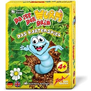 Zoch zum Spielen Das Kartenspiel Zoch da Ist der Wurm Drin, Il Gioco di Carte-da 2 a 5 Giocatori-Ora Il Verme è in Movimento, dai 4 Anni, Multicolore, Small, 601105181