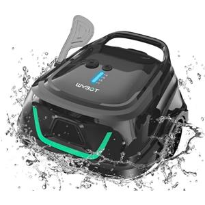 WYBOT (2024 Upgrade) A1 Pulitore per Piscina Cordless con 4 Sicli di Pulizia, 120 Minuti di Pulizia a Ricarica Rapida in 2,5 Ore, LED Indicatore, Robot Piscina Fuori Terra con Doppia Filtrazione