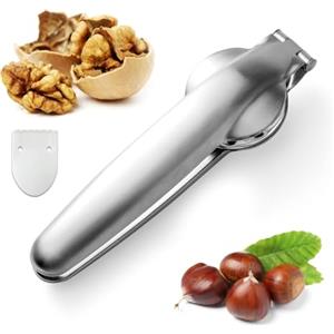 ACONDE Multifunzione Pinza Castagne, Pinza per Castagne, Taglia Castagne in Acciaio Inox, Schiaccianoci, Utensili da Cucina Frutta Secca Apri Noci