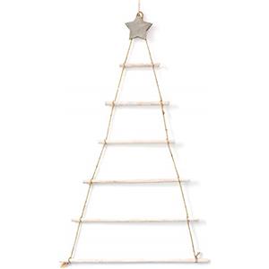 CANNXI Albero di Natale in legno ornamento da parete albero con scala ramo per la casa soggiorno sfondo Decor