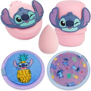 Disney Stitch Accessori per il Trucco con Spugnetta Cipria & Spazzola