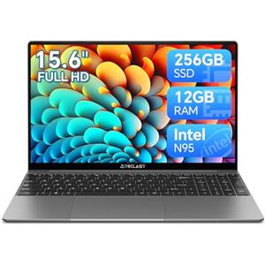 TECLAST PC Portatile F16Pro Notebook 15.6 Pollici, 12GB RAM 256GB SSD, Intel N95, Computer Portatile, Sistema Preinstallato, 2.4G/5G WiFi, BT5.0, Tipo C, Per Ufficio Studio Laptop 2024