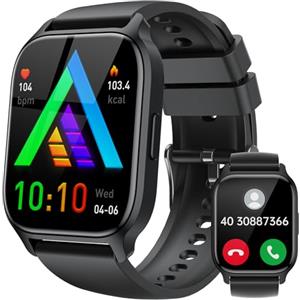 LLKBOHA Smartwatch-Uomo-Donna-Chiamate-Bluetooth - 1,85