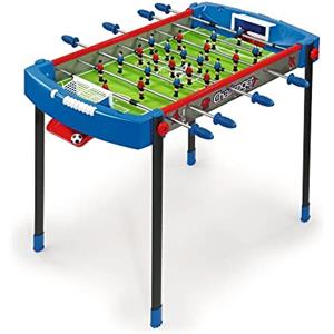 Smoby- Calcetto Challenger, 7600620200, +6 Anni, Colore Blu/Rosso, Gambe in Metallo con Piedini Antiscivolo, Due Palline Incluse
