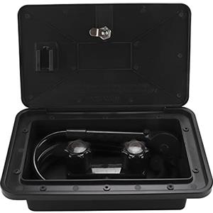 Akozon Box Doccia Esterno, Kit Box Doccia Esterno per Acqua Calda Fredda Regolabile con Chiavi di Blocco del Tubo per Roulotte Auto