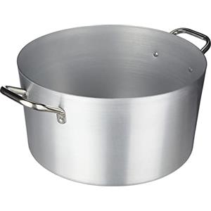 Baldassare Agnelli Pentole Agnelli, PCMX0440, Casseruola alta con 2 Maniglie in Acciaio Inox, Alluminio, Argento