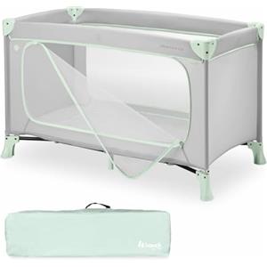 hauck Lettino Da Viaggio Dream N Play Plus - Culla Neonato Da 0 Mesi Fino a 15kg - Letto Pieghevole 120x60cm, Con Borsa - Box Bambini Con Apertura, Compatto - Dusty Mint