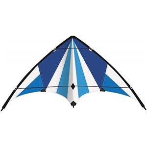 GÜNTHER FLUGSPIELE 1083 - Aquilone sportivo Blue Loop 130, aquilone sportivo per principianti, vela in poliestere ripstop resistente agli strappi, dimensioni circa 130 x 69 cm