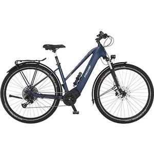 Fischer Viator 8.0i, Bici Elettrica Donna Uomo RH 50cm Motore Centrale 90Nm Batteria 36V E-Bike Trekking, Blu Intenso, 50cm-711Wh