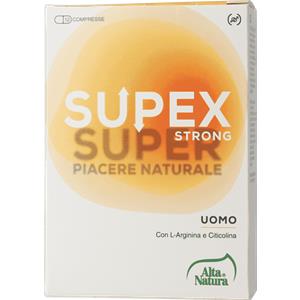 ALTA NATURA Supex Strong Uomo - Integratore Alimentare Antiossidante con Pino Marittimo e Griffonia, 12 Compresse Senza Glutine e Lattosio