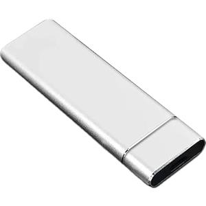 Generico Unita' allo stato solidoDisco Rigido Esterno SSD da 1TB, Regalo Adattatore OTG/Type-C, per PC Laptop (grigio)