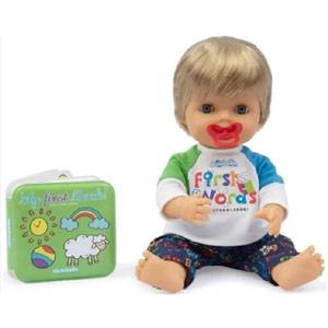 Giochi Preziosi Cicciobello First Words - Bambola Interattiva 30 cm che Ripete le Parole in 5 Modi, con Ciuccio e Libro Illustrato, per Bambini a Partire dai 2 Anni