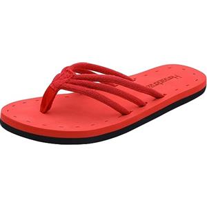 Harssidanzar Donne Flip Flops Leggero Confortevole Estate Beach Thong Sandali con Arch Support KL221EU,Rosso,taglia 39