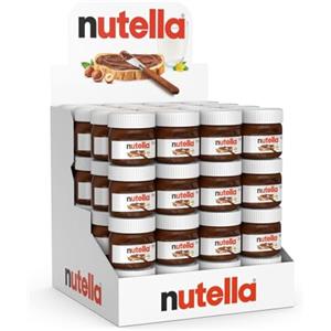 Nutella - Crema Spalmabile alle Nocciole e Cacao, Senza Glutine, Conservanti e Grassi Idrogenati, Formato Scorta per Eventi e Bomboniere, Ideale a Colazione, 64 Vasetti da 25 gr