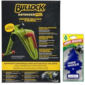Bullock Defender PRO - Antifurto Universale per Auto blocca Volante - Perfetto per Proteggere l'Automobile Durante l'Uso Quotidiano - Facile da installare + 1 Arbre Magique Auto Nuova