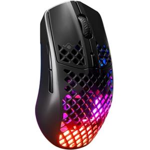 SteelSeries Aerox 3 Wireless Onyx (2022) - Mouse da gaming super leggero - 68g Design resistente all'acqua - 200 ore di durata della batteria