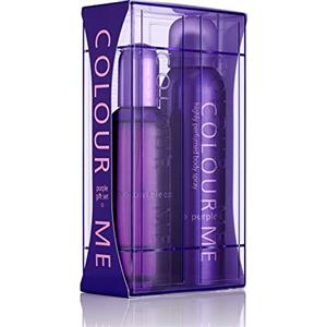 Colour Me Purple - Fragrance for Women - Gift Set 100ml EDP/150ml Body Spray, by Milton-Lloyd