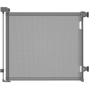 derimkcoa Cancelletto Estensibile per Scale,0-140 cm,Porta Retrattile e Cancelletto per Bambini e Animali Domestici,Adatto per Scale,Corridoi, Uso Interno ed Esterno(Grigio)