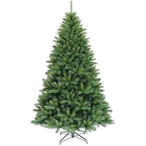 GIODICART Chantal Albero di Natale Realistico, Artificiale in PVC, Base in Metallo, Apertura ad Ombrello (Altezza 210 cm, 1094 rami, diametro max 122 cm)