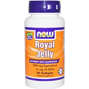 NOW Foods Royal Jelly, 1000mg Equivalency - 60 softgels