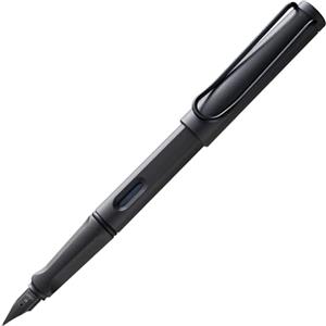 Lamy safari umbra - Stilografica con impugnatura ergonomica e pennino in acciaio nero misura M - ideale per qualsiasi scrittura e calligrafia - cartuccia T 10 blue inclusa - destrimani