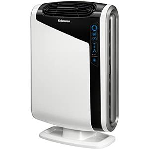 Fellowes Purificatore d'Aria AeraMax DX95, per Casa e Ufficio, per Ambienti Fino a 42 mq, con Filtraggio a 4 Stadi, Filtro HEPA e Filtro al Carbone, Sensore AeraSmart e Aera+, Colore Bianco