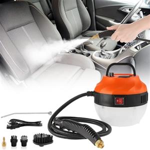 TAZZOR Household Steam Cleaner - Pulitore a vapore, con 9 accessori per la rimozione delle macchie, elimina i sedili dell'auto, la rimozione di carta da parati, pavimenti, tappeti, divani, mobili imbottiti,