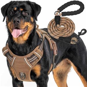 Haapaw - Pettorina tattica heavy duty per cani di grossa taglia, anti-tiro, regolabile, riflettente, per addestramento e servizio, facile da controllare, gilet militare per cani da lavoro