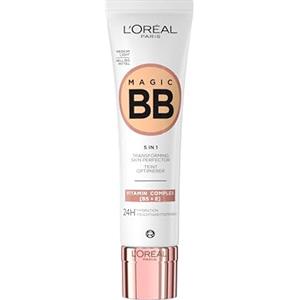 L'Oreal Paris L'Oréal Paris, Crema Colorata Idratante e Uniformante, Con Vitamine B5 ed E, Pelle Idratata Fino a 24h, Con SPF 20, 03 Medium Light, 30 ml (l'imballaggio può variare)
