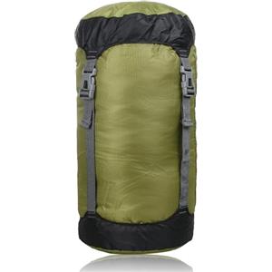 Hosifiy Sacco a compressione, 35 l, 210D, in nylon a compressione, per sacco a pelo, campeggio, attività all'aperto, escursioni, viaggi, colore verde militare