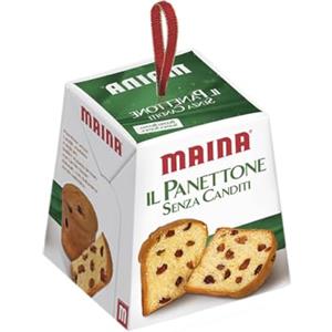 CAIYA Maina il Panettone Mini Buono e Soffice con Uvetta e senza Canditi 100g - Natale 2023