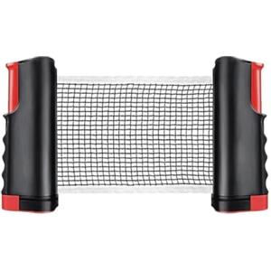 JZK Rete da ping pong retrattile da 165 cm, ricambio portatile per rastrelliera da ping pong, staffa a morsetto per tavolo da pingpong, scrivania da ufficio, cucina di casa o tavolo da pranzo