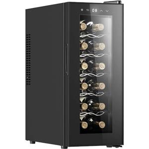 Cecotec Cantinetta Vino Bolero GrandSommelier 1250 CoolCrystal. 12 Bottiglie, Raffreddamento Termoelettrico, LED, ideale per conservare i tuoi vini alla temperatura perfetta.