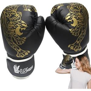 Generic Guanti da sacco da boxe - Guanti da allenamento per la boxe, Guanti da boxe per sparring | Guantoni da boxe stampati tigre, guantoni da boxe per adulti donna uomo, guanti da boxe unisex da allenamento