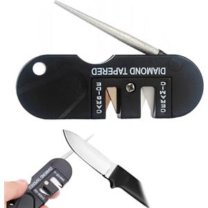 CJZZ Affilacoltelli，Affilacoltelli Professionale，Multifunzione Portatile da Esterno Affilacoltelli Manuale，Accessori da Campeggio，Utilizzato per Affilare Vari Coltelli