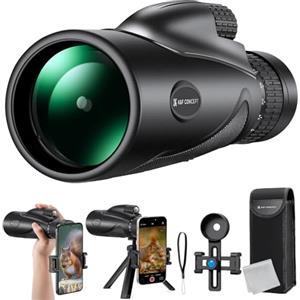 K&F Concept 8-32X50 HD monoculare telescopio zoom continuo per birdwatching, caccia, escursionismo, concerti