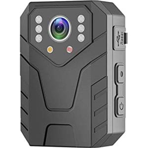 DIGNIFE Action Camera, 4K Mini Body Camera Full HD 1080P 2 pollici IPS Touch Screen Night Vision Videoregistratore Guardia di sicurezza Polizia Corpo Mini Cam(8G TF Card)